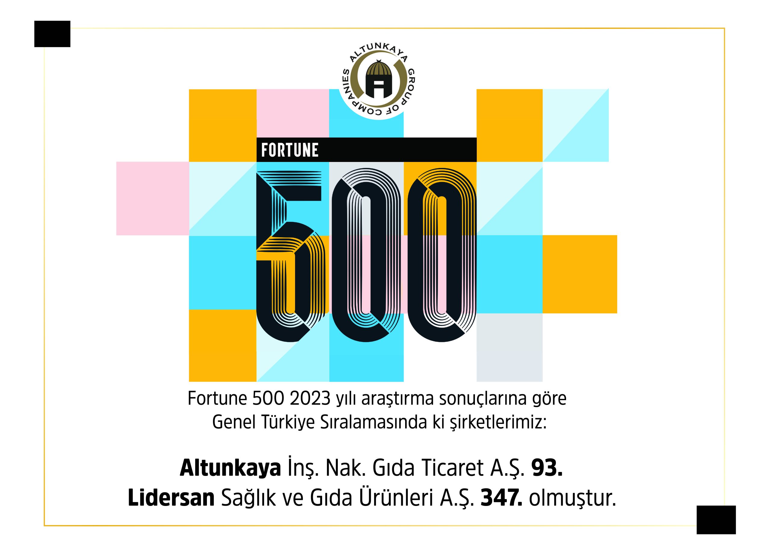 FORTUNE 500 – TÜRKİYE 2023