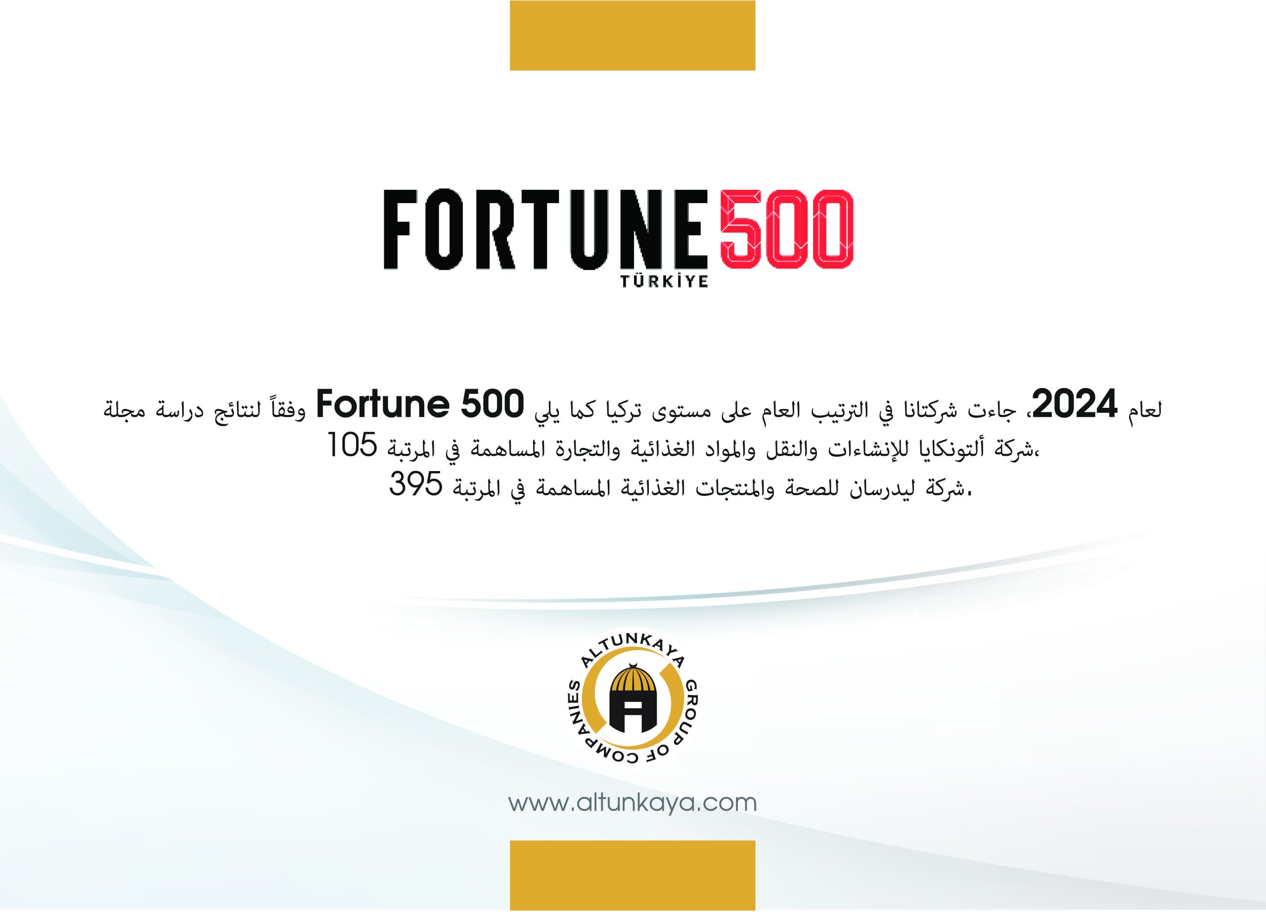 فورتشن 500 تركيا